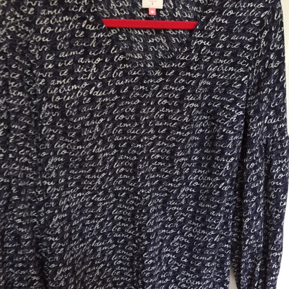 CAbi Black and White Script Tunic - Picture 3 of 15